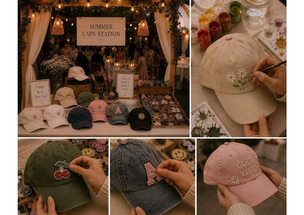 Summer Caps Customisation Carnival Stall — Carnival Artist wedding stall by Rajasthan Event Management